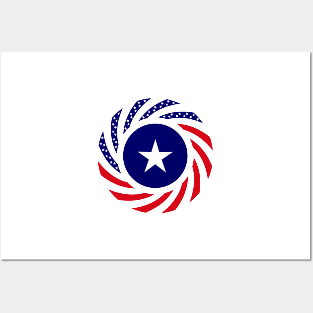 Liberian American Multinational Patriot Flag Series Wall Art by Village Values